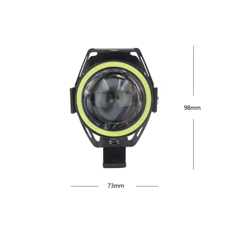 10W Motorcycle Led Headlight With Angel Eyes Hp-U7Mini