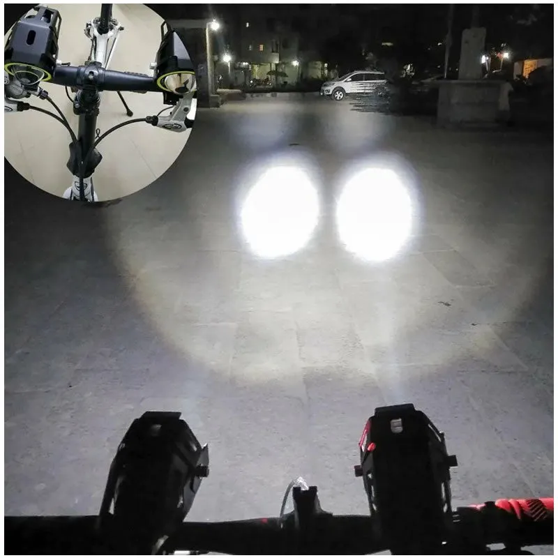10W Motorcycle Led Headlight With Angel Eyes Hp-U7Mini