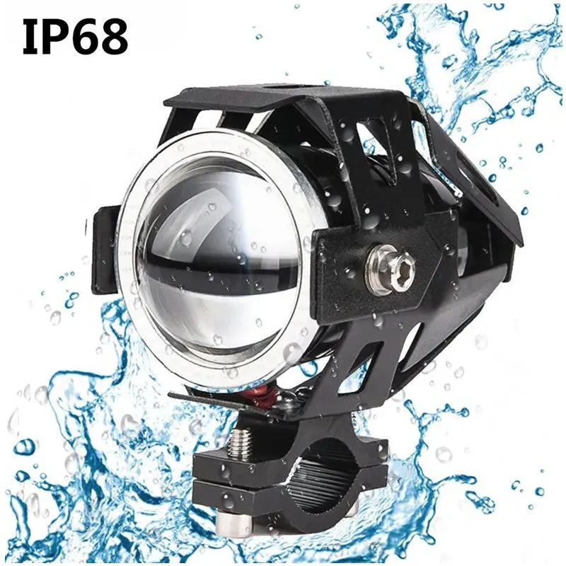 10W Motorcycle Led Headlight With Angel Eyes Hp-U7Mini