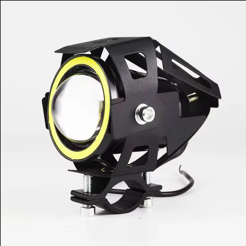 10W Motorcycle Led Headlight With Angel Eyes Hp-U7Mini