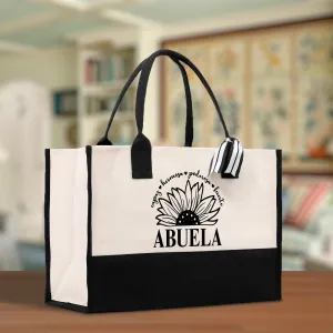 Abuela Cotton Canvas Tote Bag Grandma Tote Bag Grandma Nana Bag Grandma Gift Bag Shopping Bag Mothers Day Gift