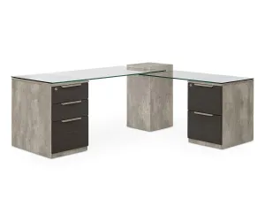 Alva Executive Desk, Left-Facing Return