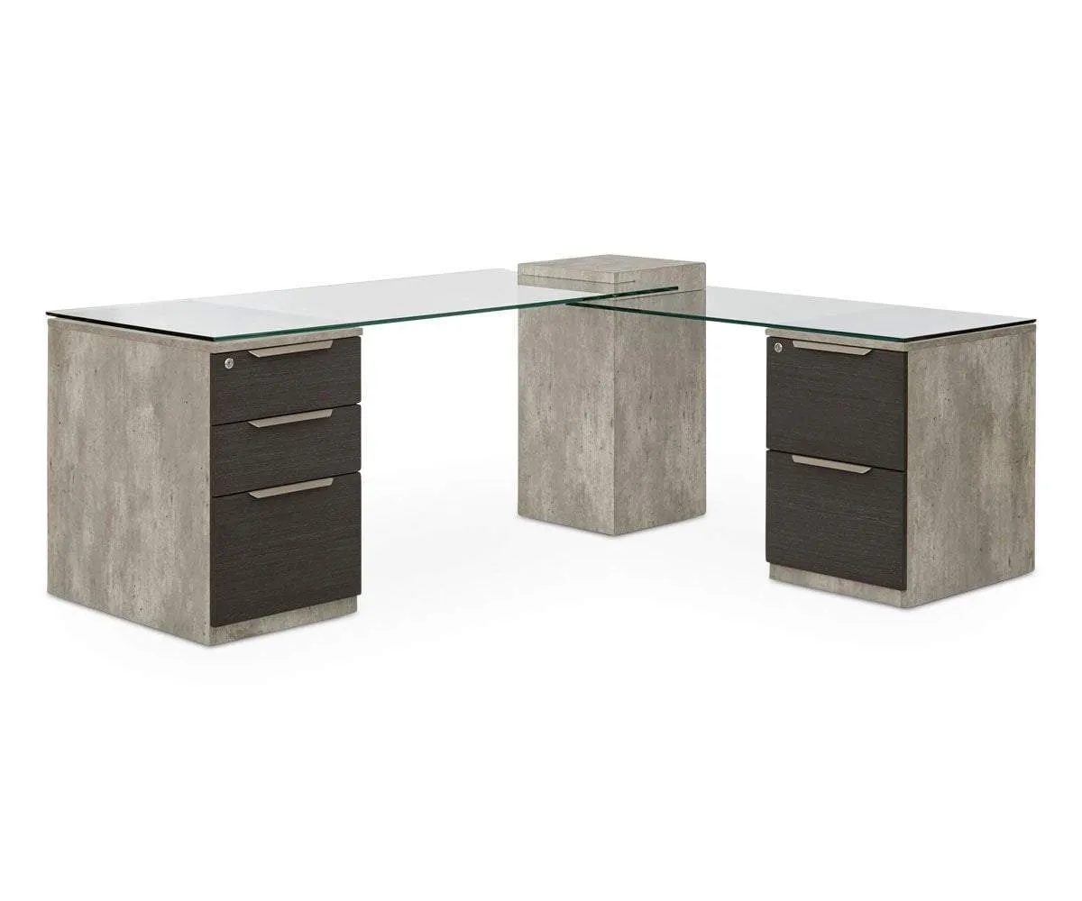 Alva Executive Desk, Left-Facing Return