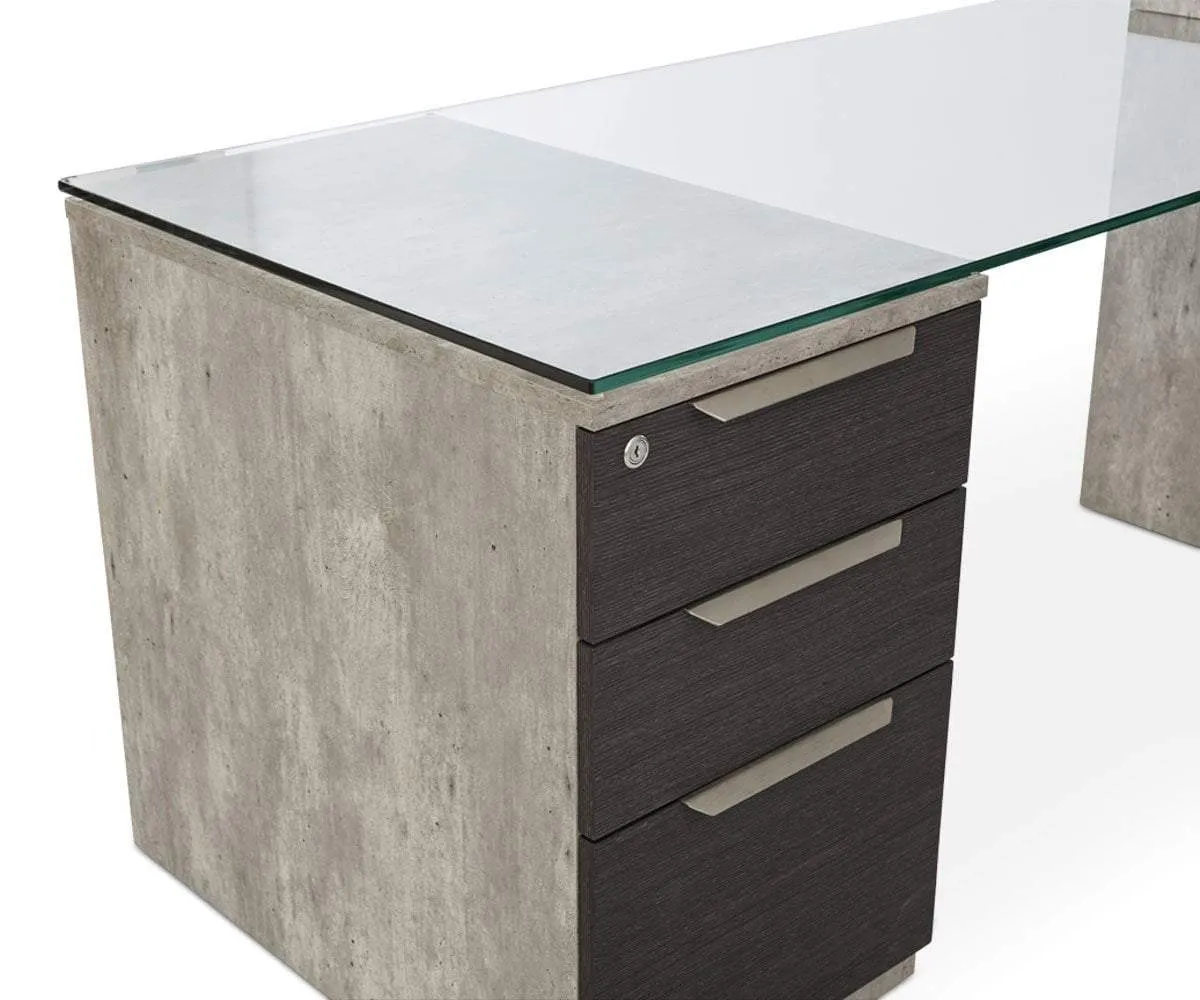 Alva Executive Desk, Left-Facing Return