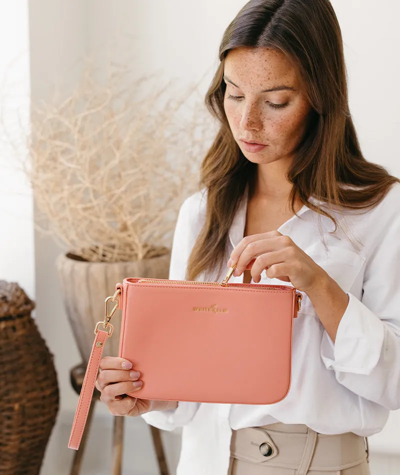 Ara Convertible Crossbody Clutch - Coral [OUTLET RETIRED FINAL SALE]