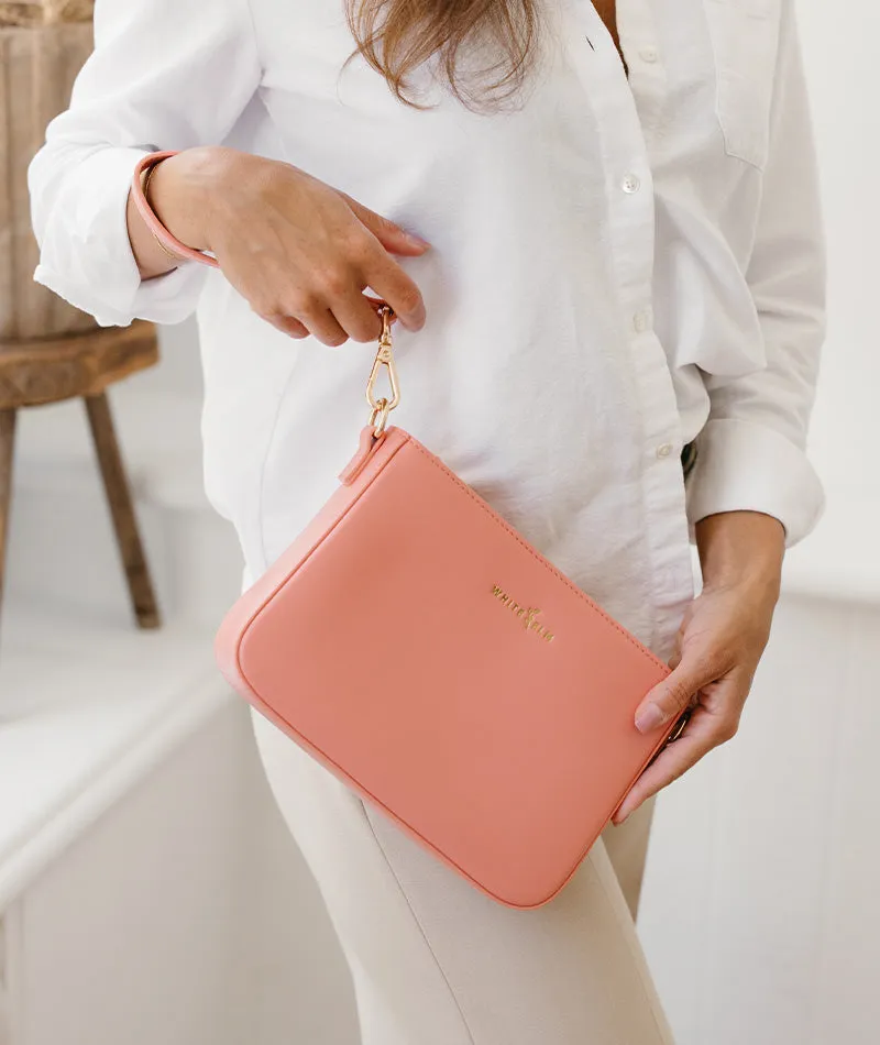 Ara Convertible Crossbody Clutch - Coral [OUTLET RETIRED FINAL SALE]