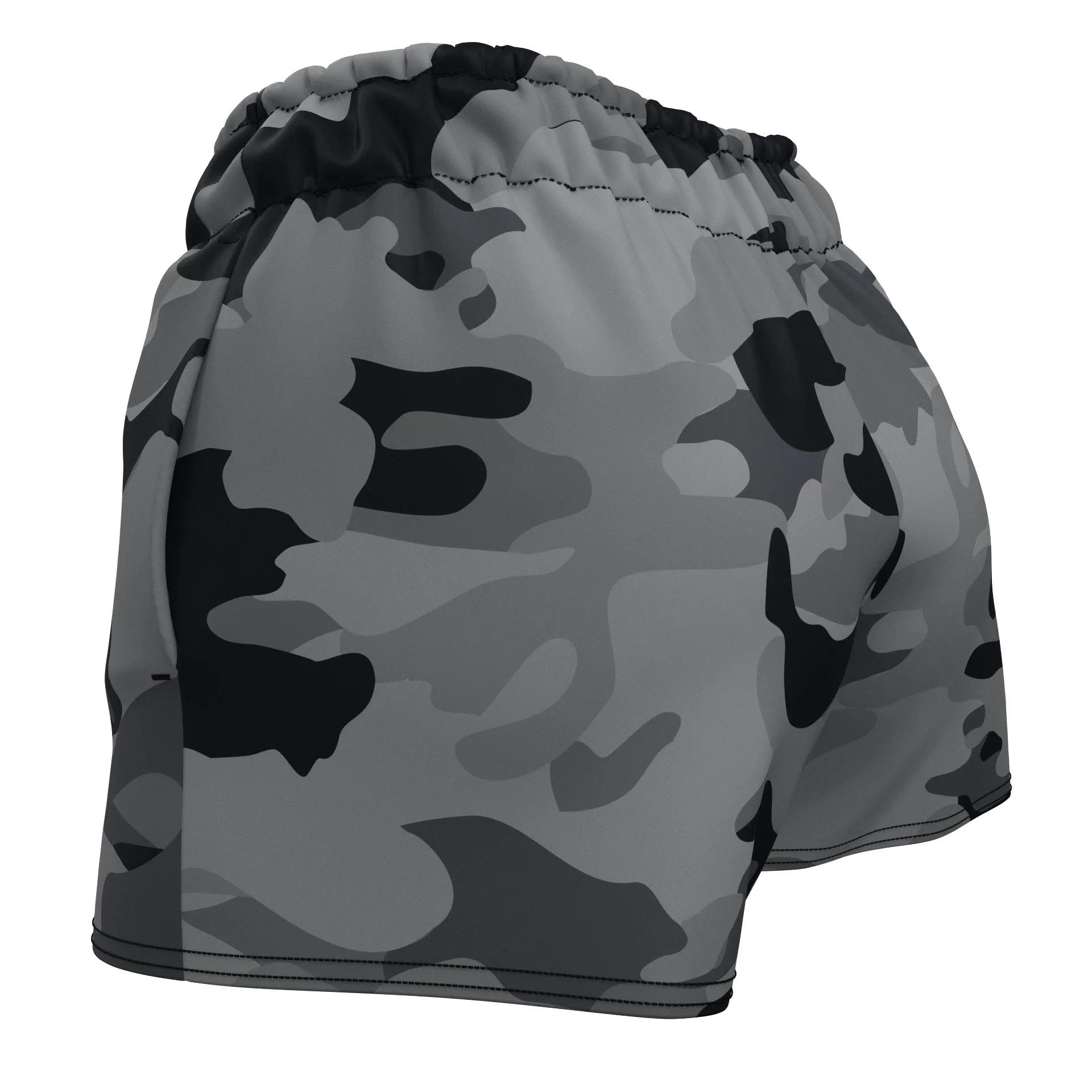 Ash Camo (Women's Sports Shorts - Recycled Polyester) Excelsior/Urban