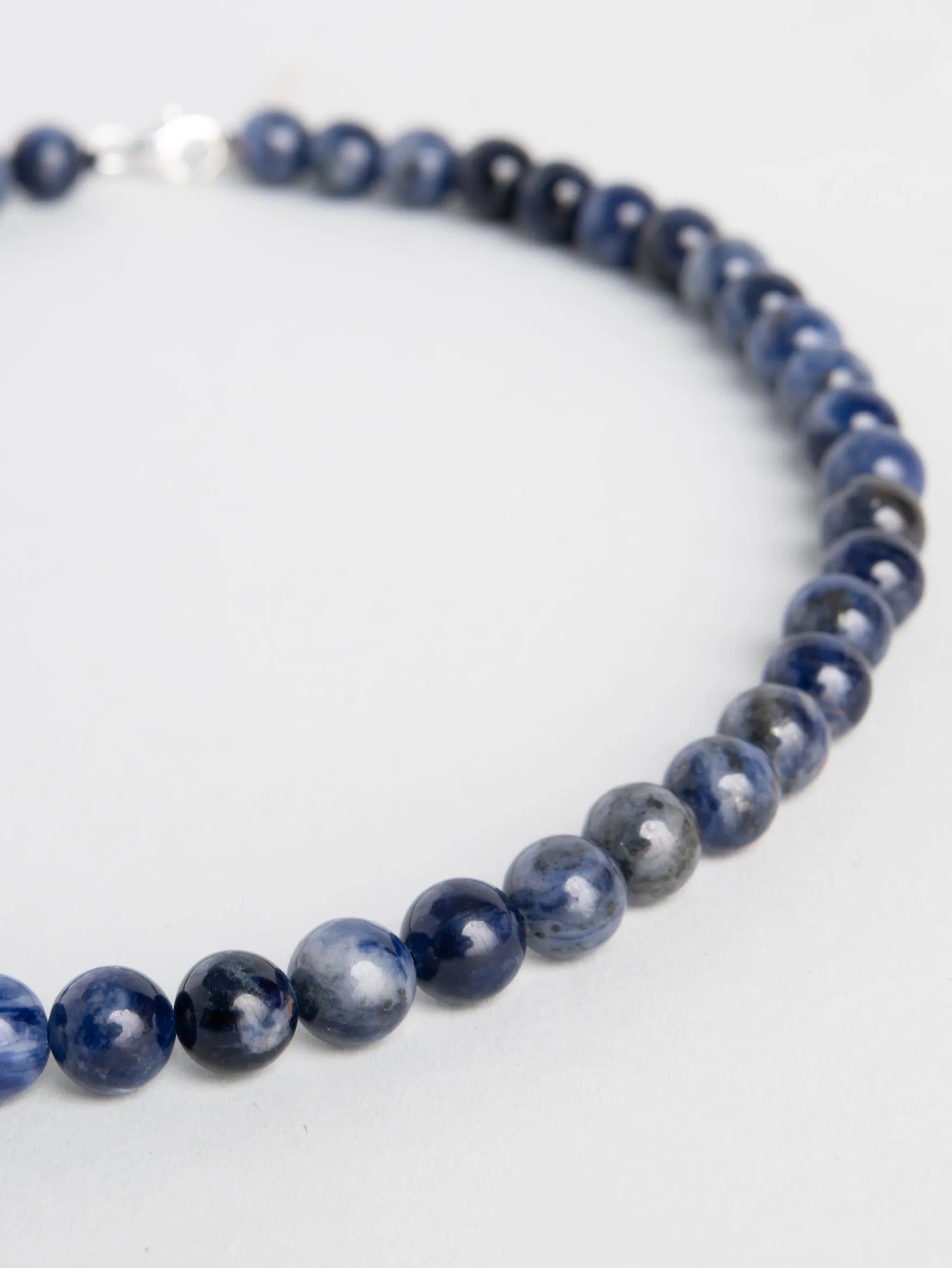 Azure Sodalite - Beaded Gemstone Necklace