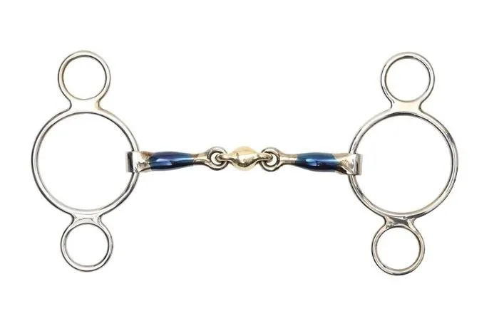 Blue Iron 2 Ring Gag With Lozenge