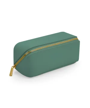 Boutique open flat mini accessory case | Sage Green