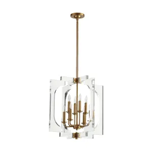Broadway Aged Brass Modern and Contemporary Pendant