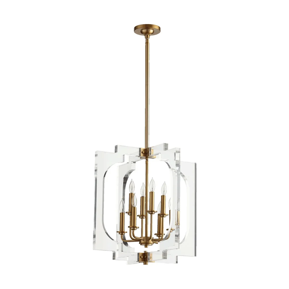 Broadway Aged Brass Modern and Contemporary Pendant