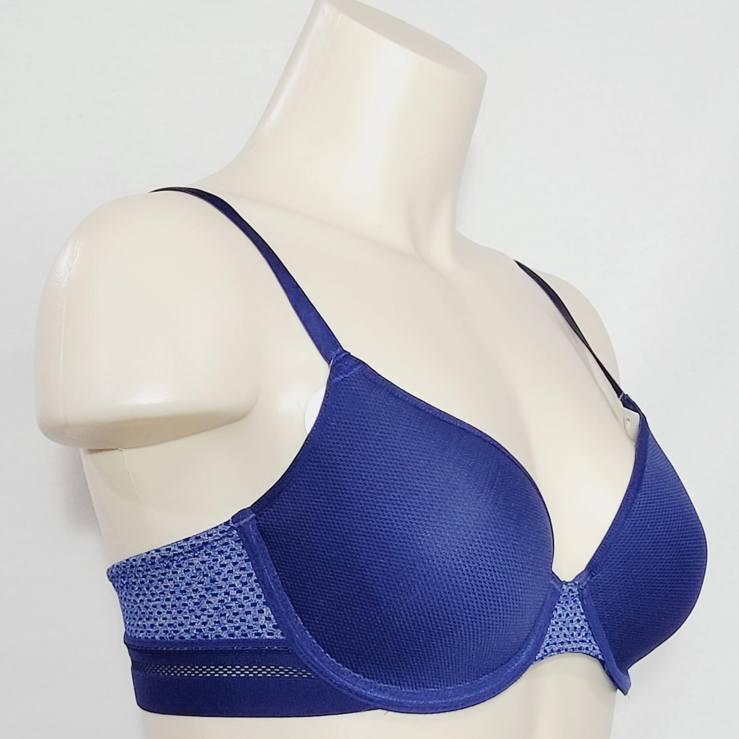 b.tempt'd 953258 by Wacoal Spectator Contour Underwire Bra 32D Blue NWT