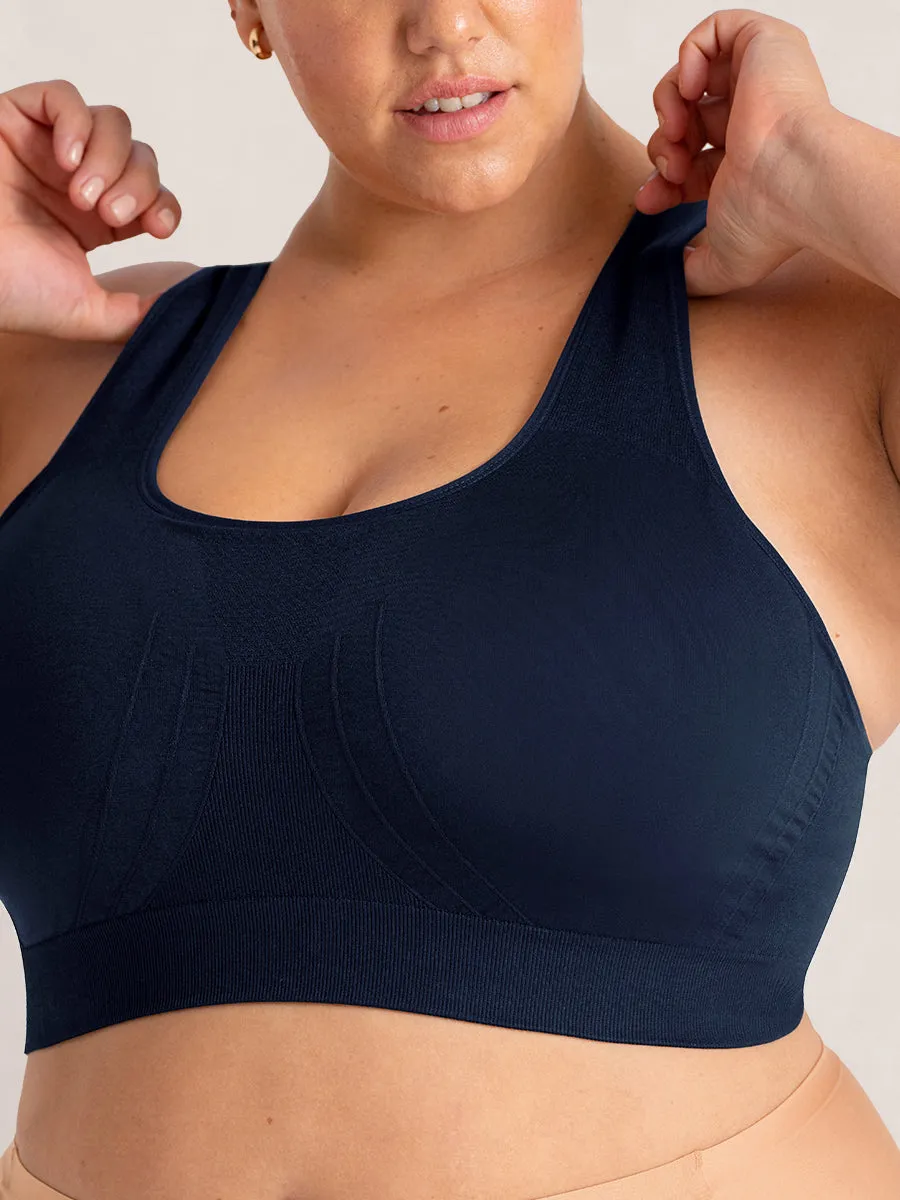 Bundle Truekind® & Shapermint Essentials  - 1 Seamless Racerback Sports Bra   1 Bike Short