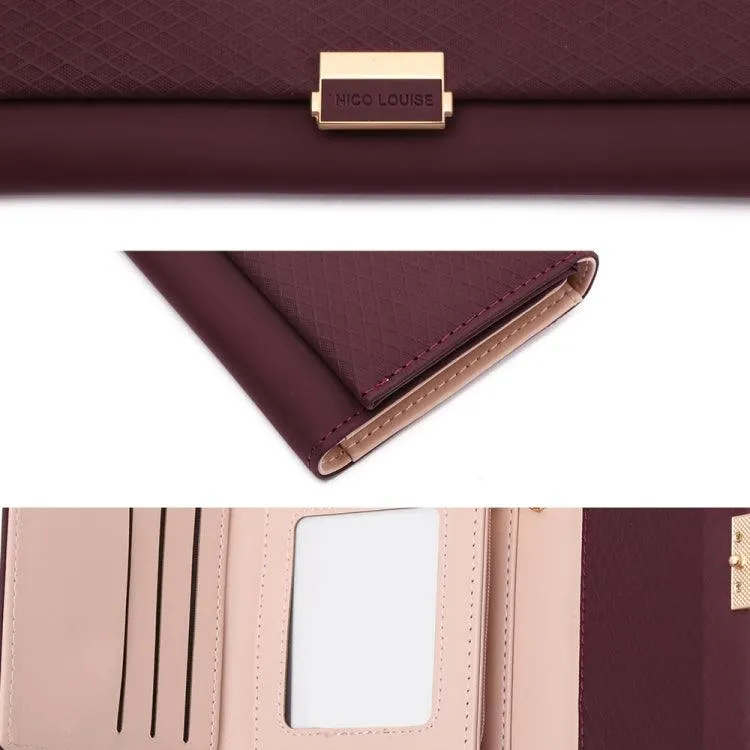 Chic Plaid Leather Wallet for Women - Compact Purse with Card Holder and Coin Pocket