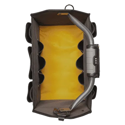 CLC L234 TECH GEAR LED Lighted Handle 15” Open Top Tool Carrier