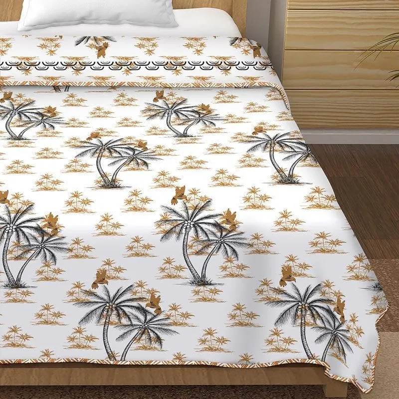 Coco Chic Printed Yellow Cotton Dohar