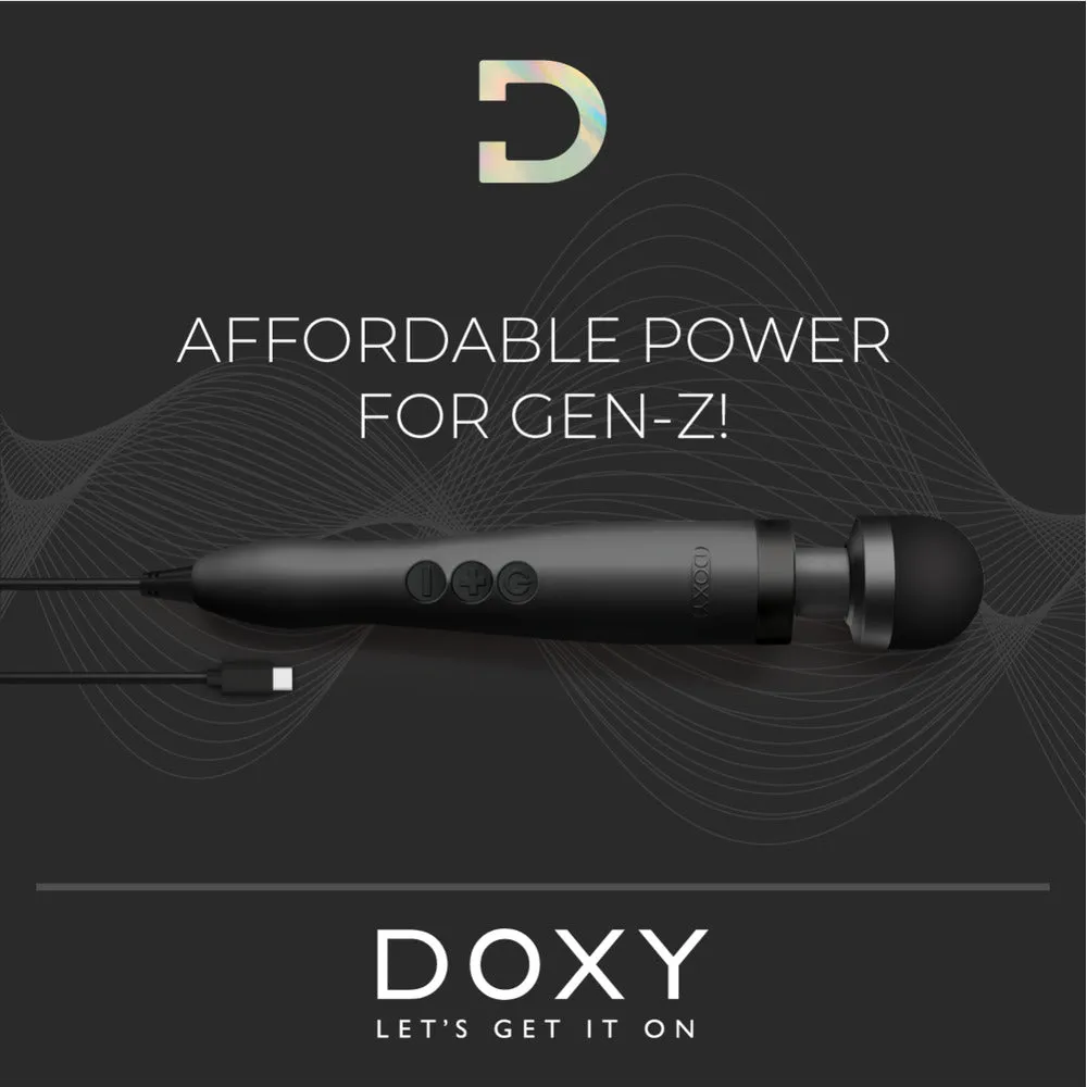 Doxy 3 USB-C Powered Wand Massager Black