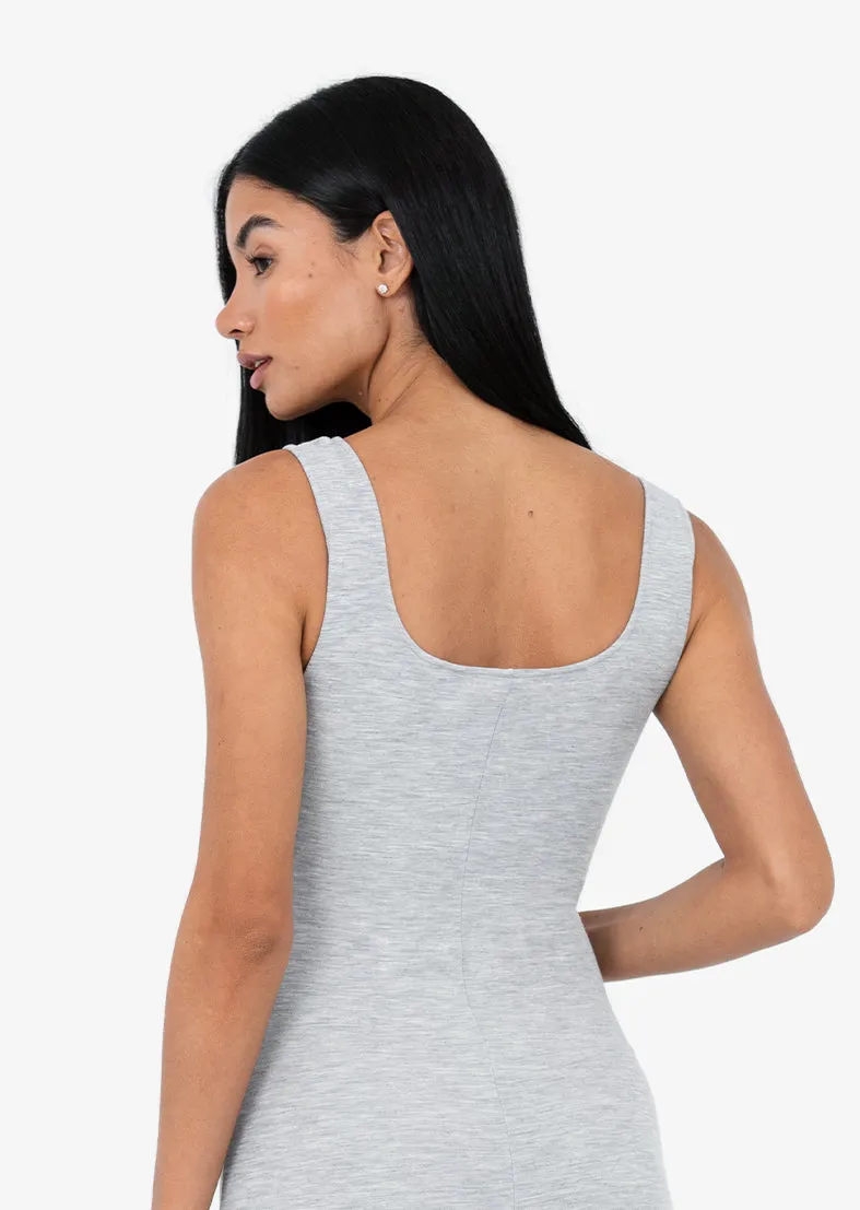 Effortless Shortie - Onesie Grey Marl