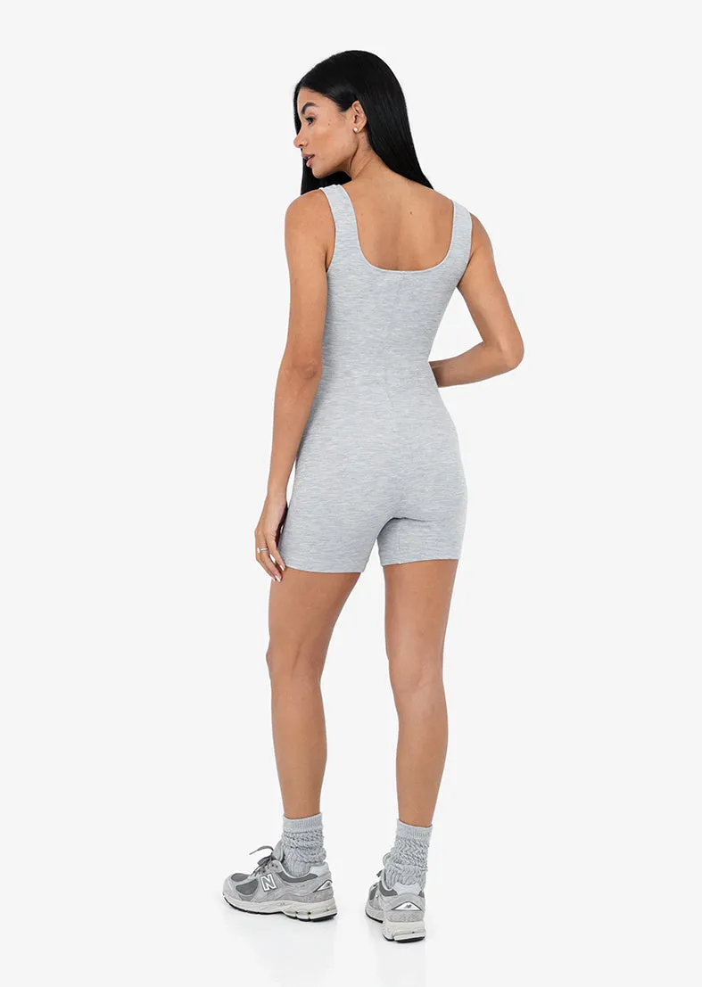 Effortless Shortie - Onesie Grey Marl