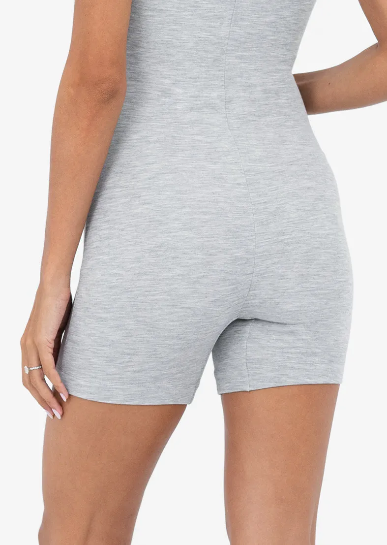 Effortless Shortie - Onesie Grey Marl