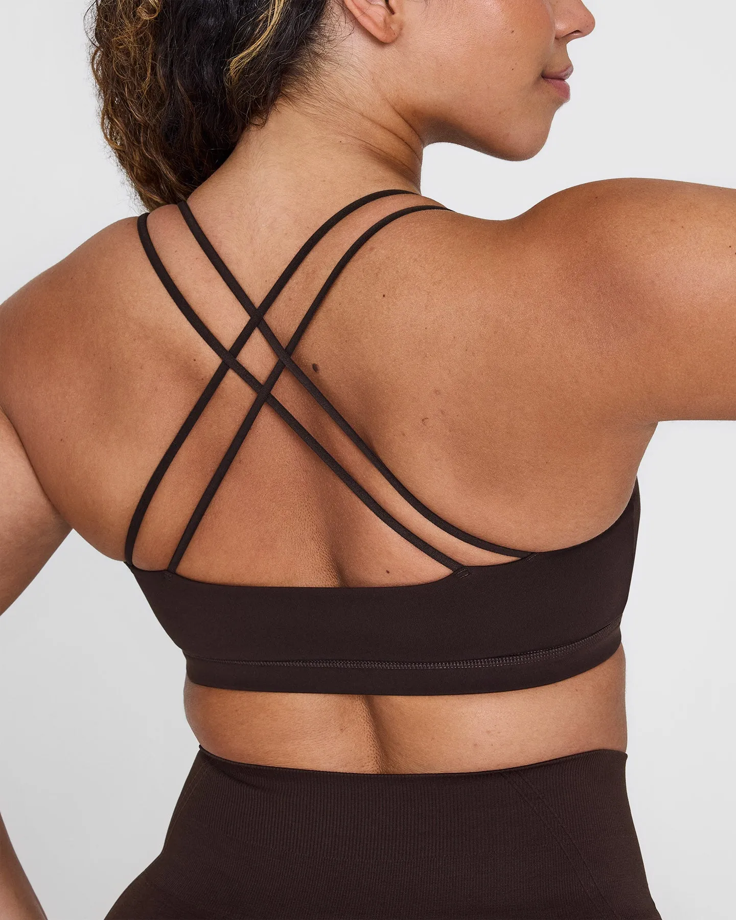 Everyday Cross Over Bralette | 70% Cocoa