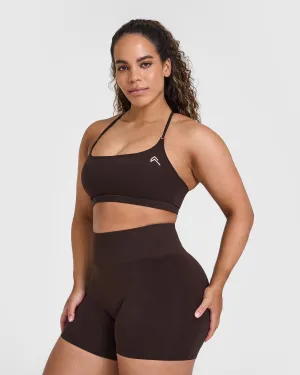 Everyday Cross Over Bralette | 70% Cocoa