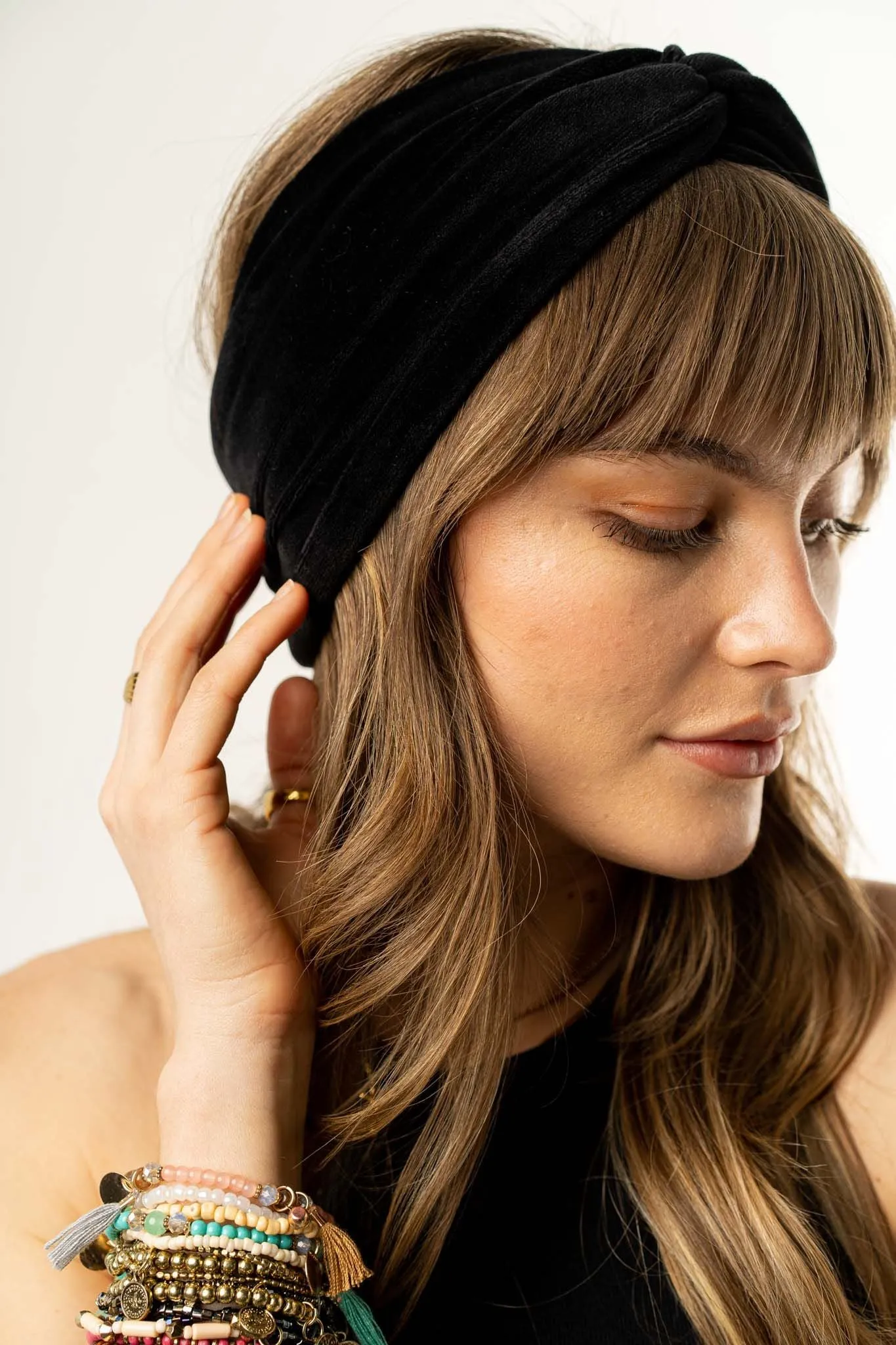 Everyday Velvet Headband - Black