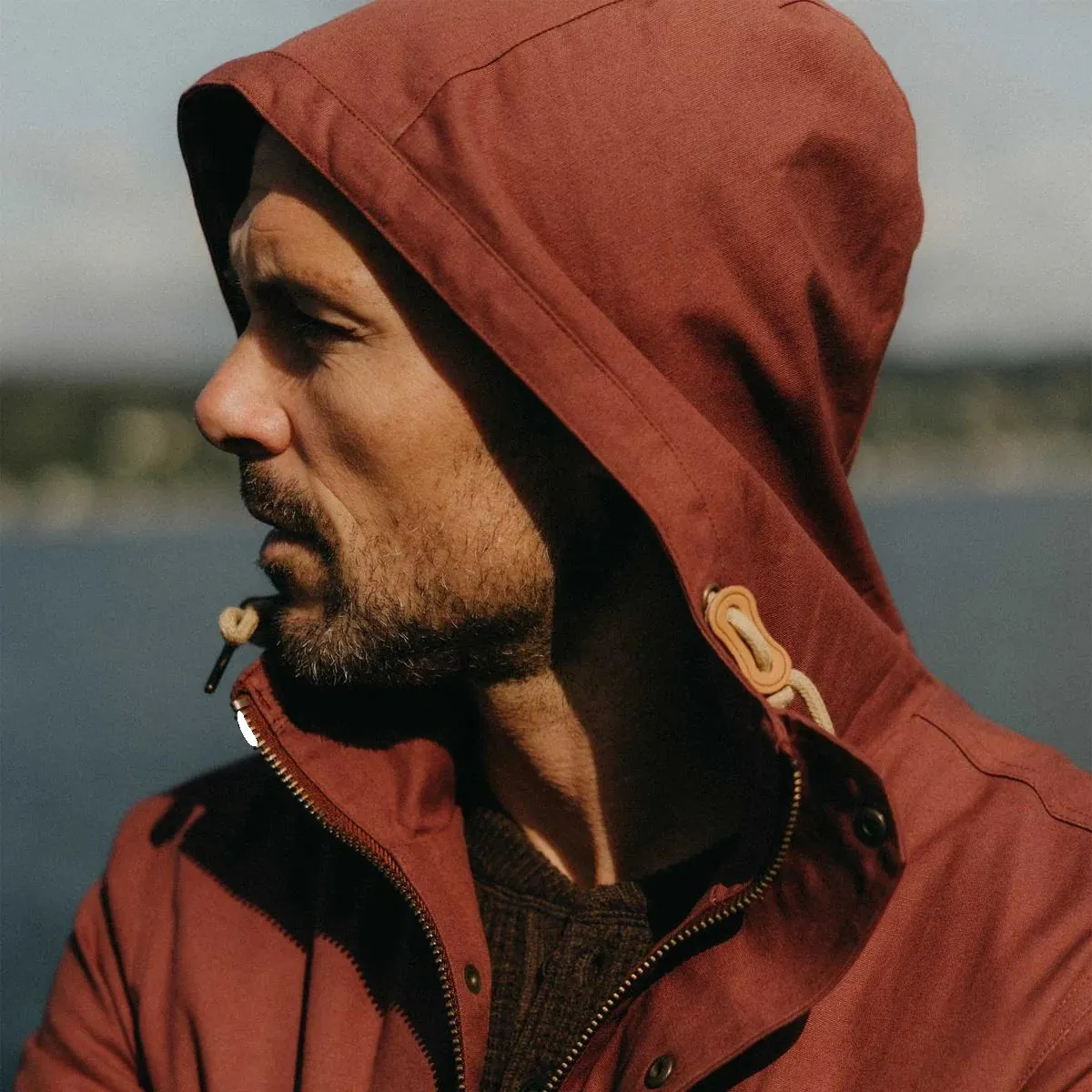 Explorer Jacket Red Wine Dry Wax