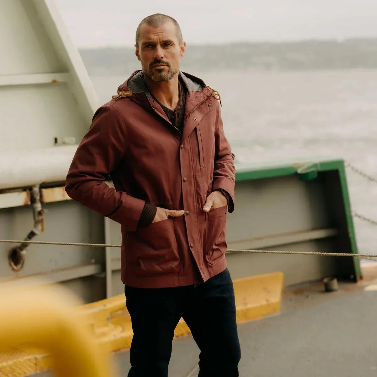 Explorer Jacket Red Wine Dry Wax
