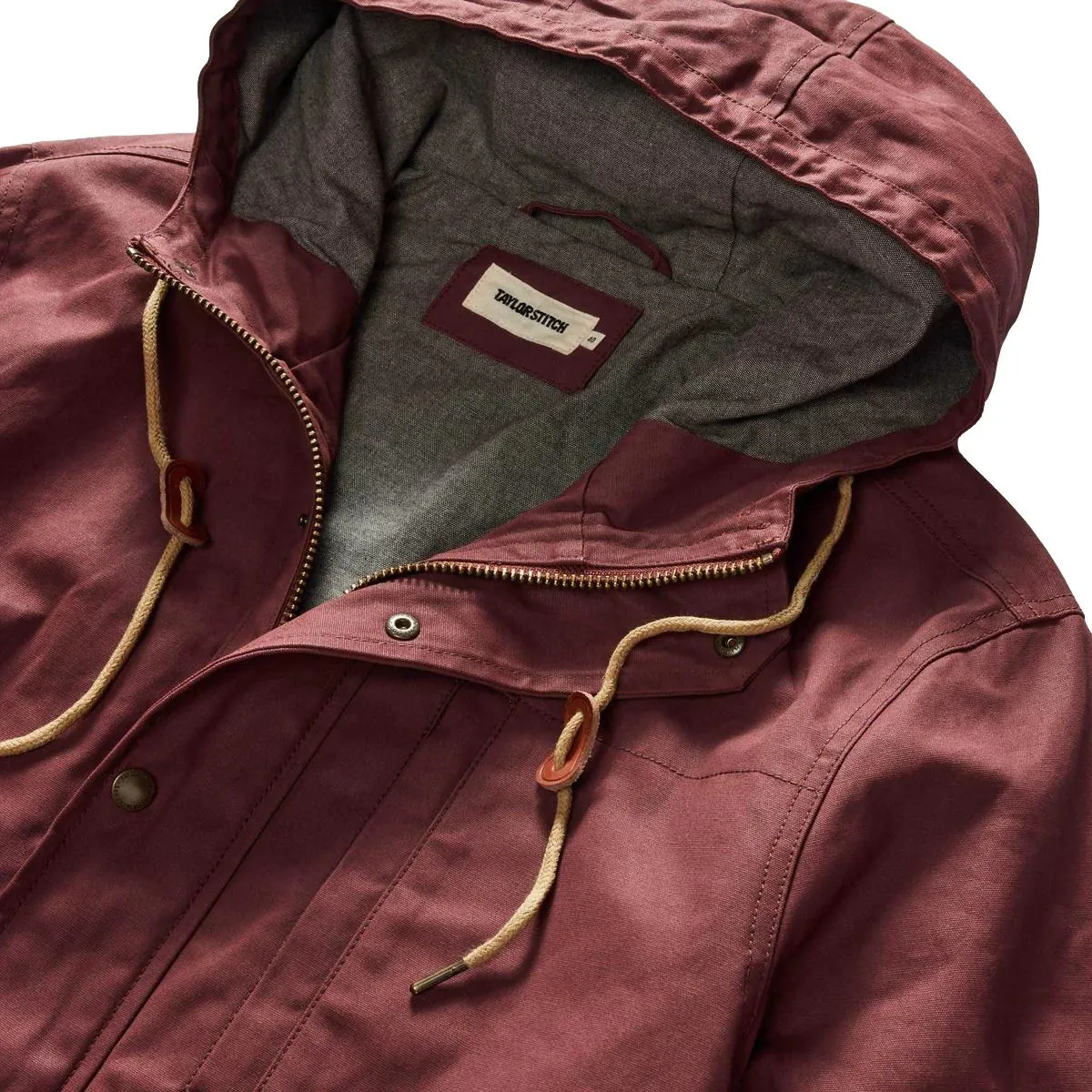 Explorer Jacket Red Wine Dry Wax