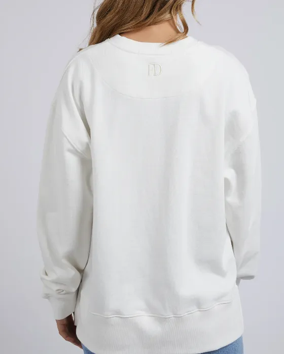 Foxwood Effortless Crew - Vintage White