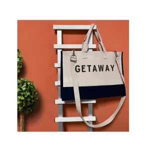 Getaway Beach Tote Bag XL - Oversized Chic Tote Bag with Zipper and Inner Pocket-Gift for Her -Vacation Tote Bag -Weekender Bag -Travel Tote