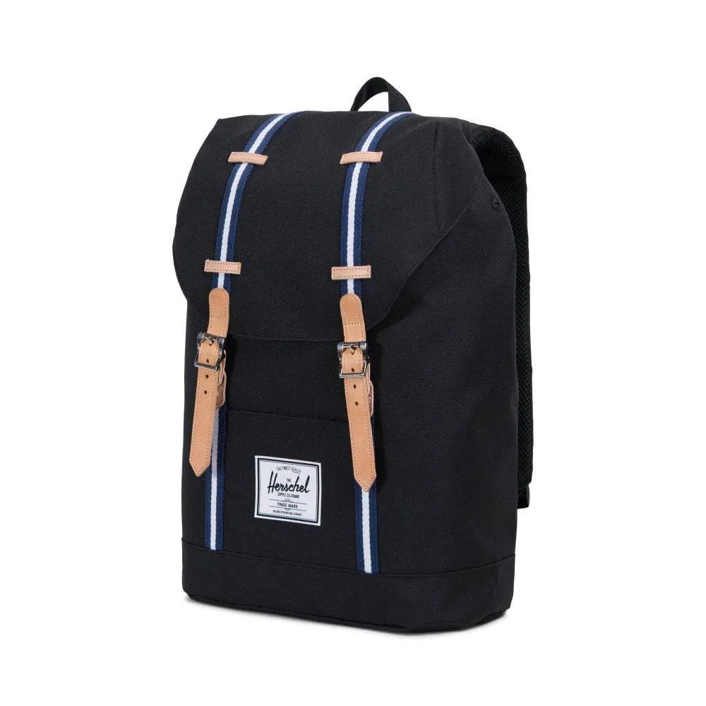 HERSCHEL RETREAT - BLACK/BLUE PRINT/WHITE
