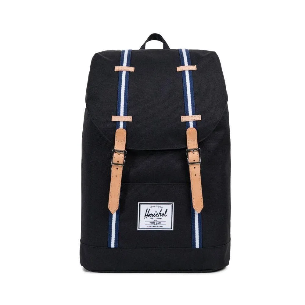 HERSCHEL RETREAT - BLACK/BLUE PRINT/WHITE