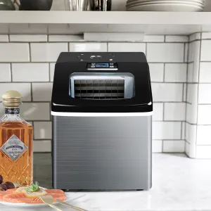 Hommoo Cube Ice Machine, Compact Portable Ice Maker with LCD Screen Display