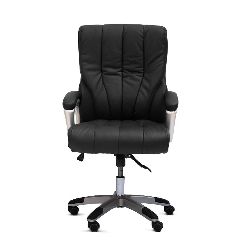 Medium-Back Executive Pu Leather Adjustable Height Office Chair 518L Black