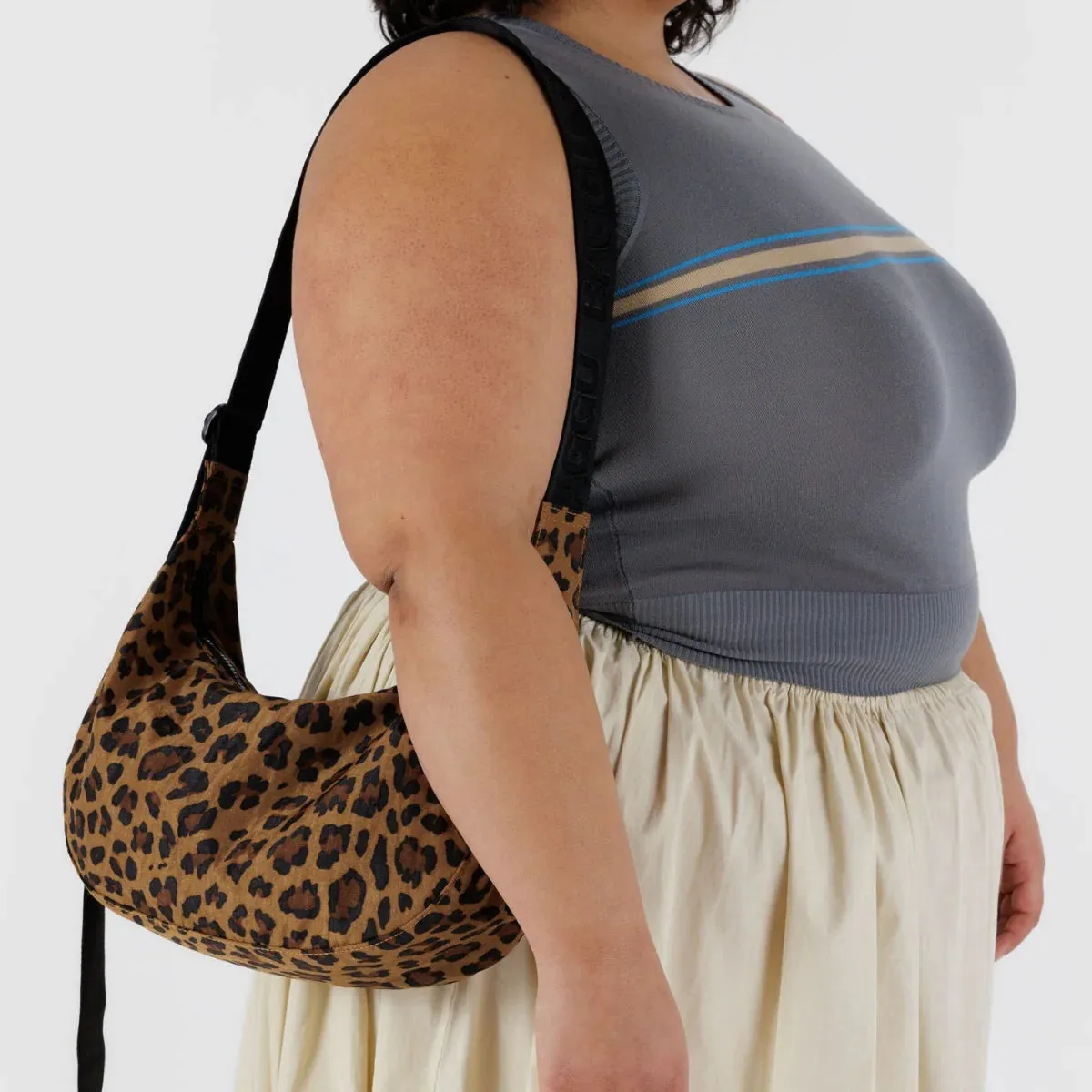 Medium Nylon Crescent Bag