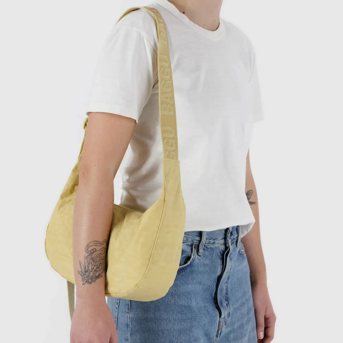 Medium Nylon Crescent Bag