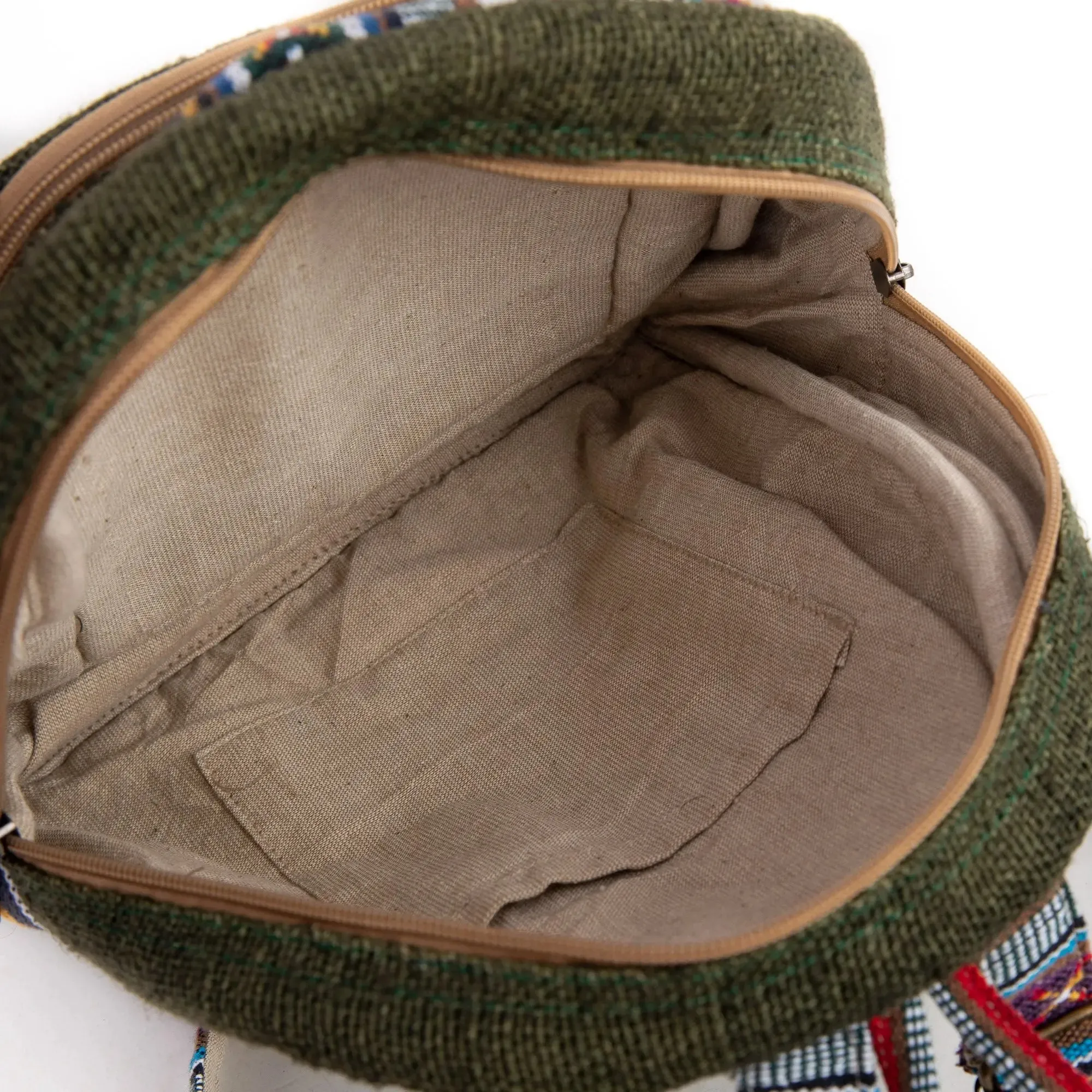 Mini Green Hemp Bag: On-The-Go Chic