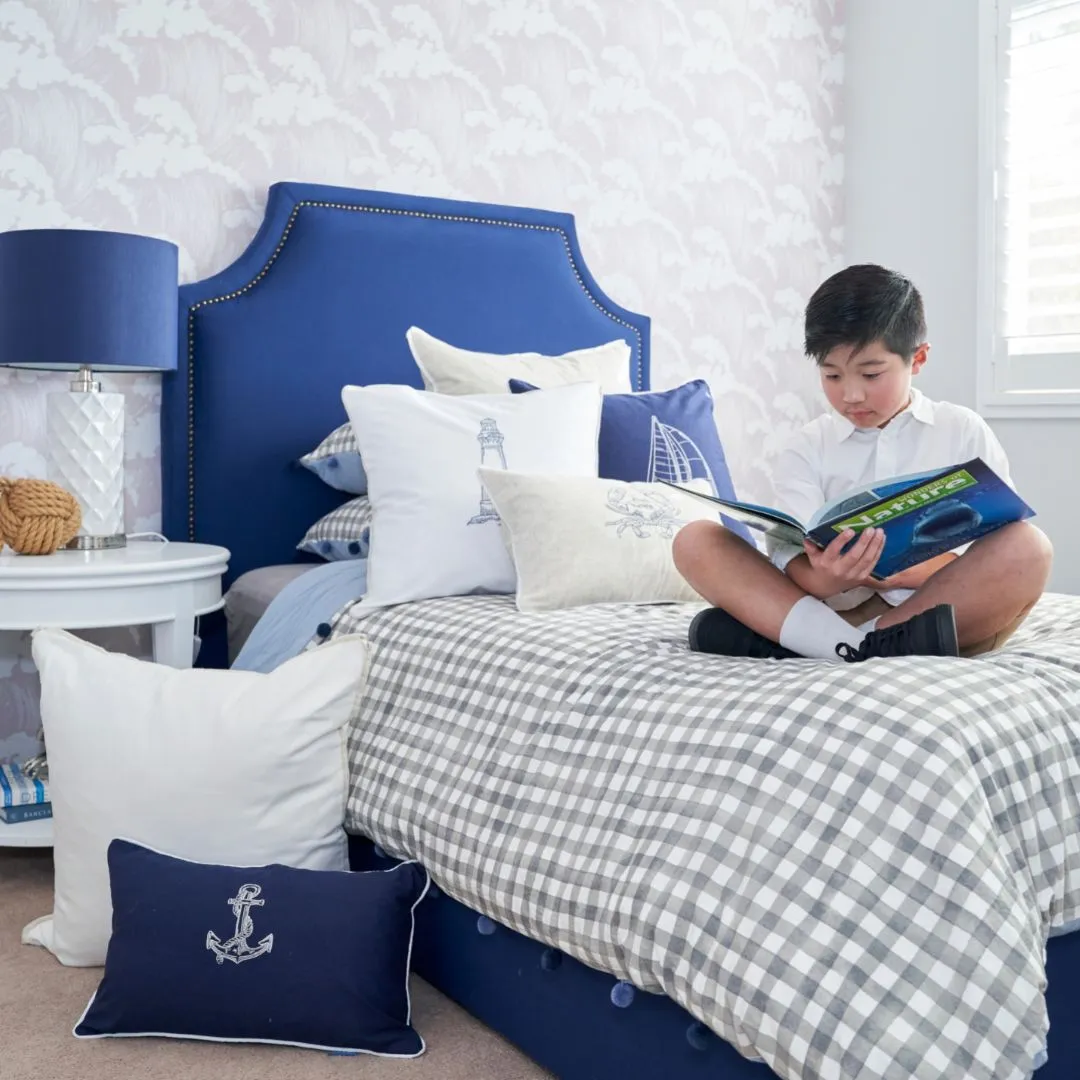 Mirage Haven Sail Dark Blue 50x50cm Kids Cushion Cover