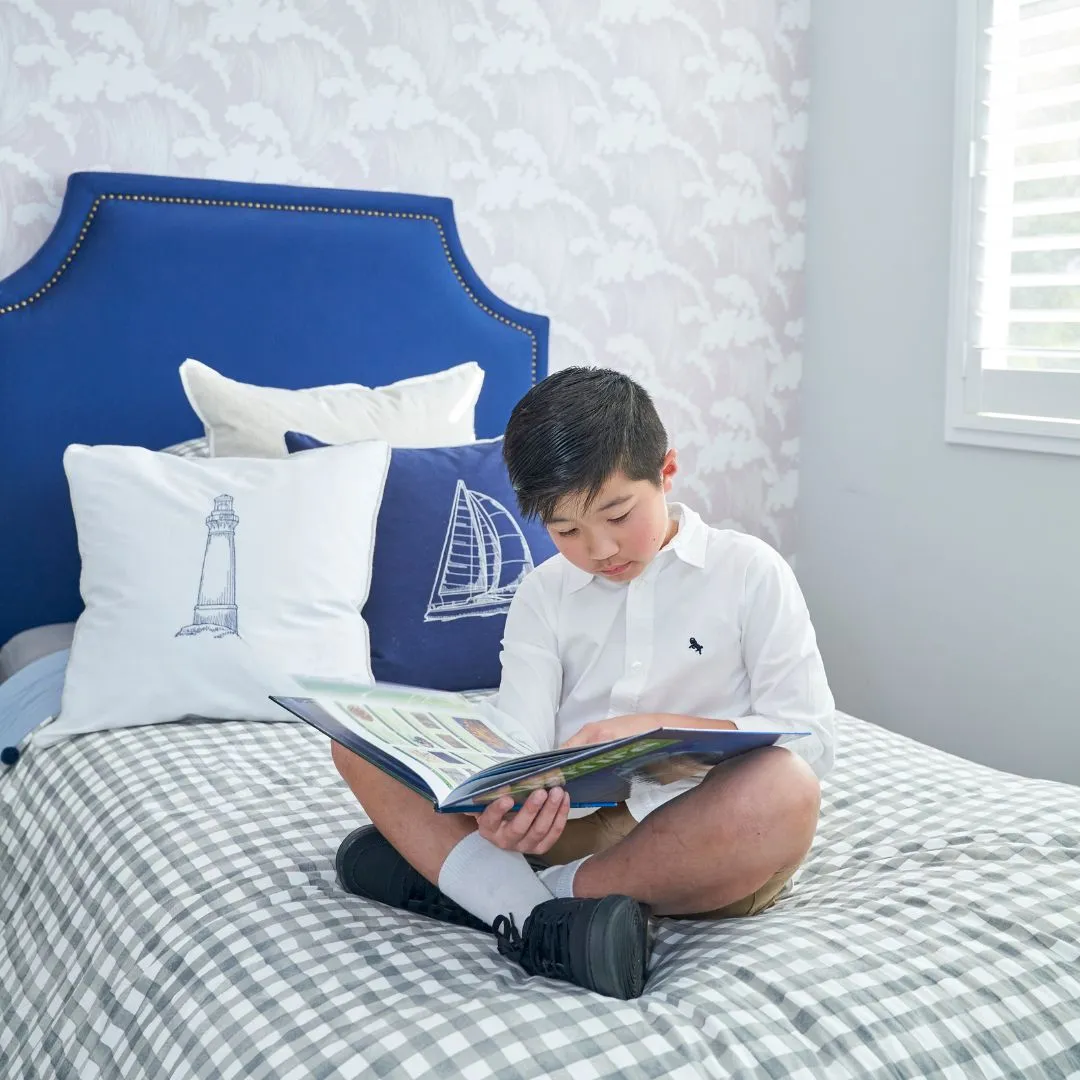 Mirage Haven Sail Dark Blue 50x50cm Kids Cushion Cover