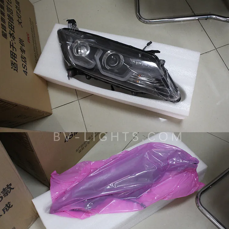 Modified headlight for 2014-2016 Honda City Upgrade to the Latest Style HID bulbs plug and play