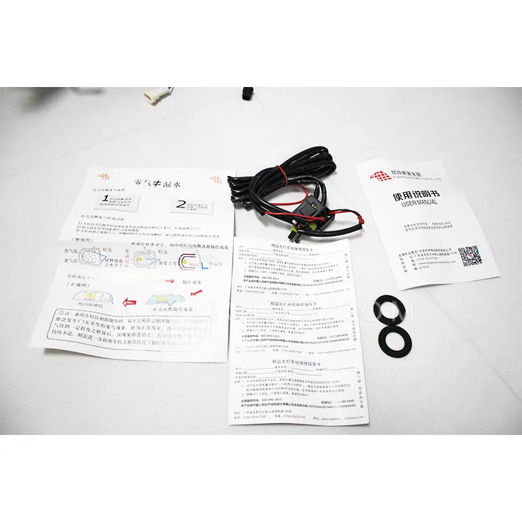 Modified headlight for 2014-2016 Honda City Upgrade to the Latest Style HID bulbs plug and play