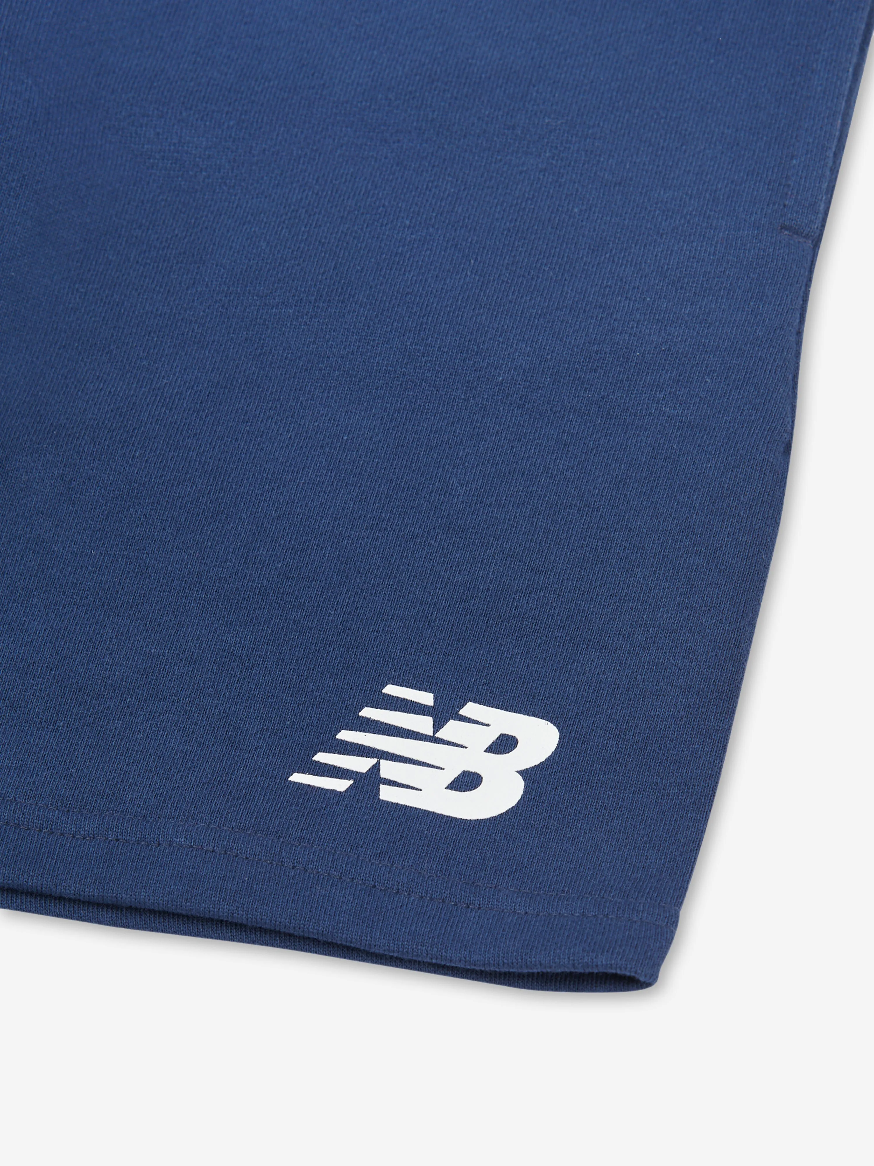 New Balance Boys Stacked Logo Short Set in White