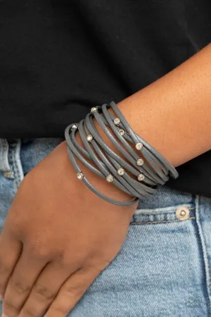 Paparazzi Bracelet ~ Fearlessly Layered - Silver