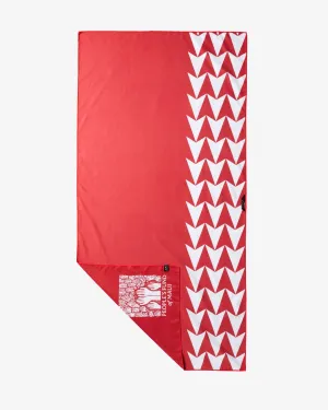 People's Fund of Maui Quick Dry Towel (Slowtide) - Red / White