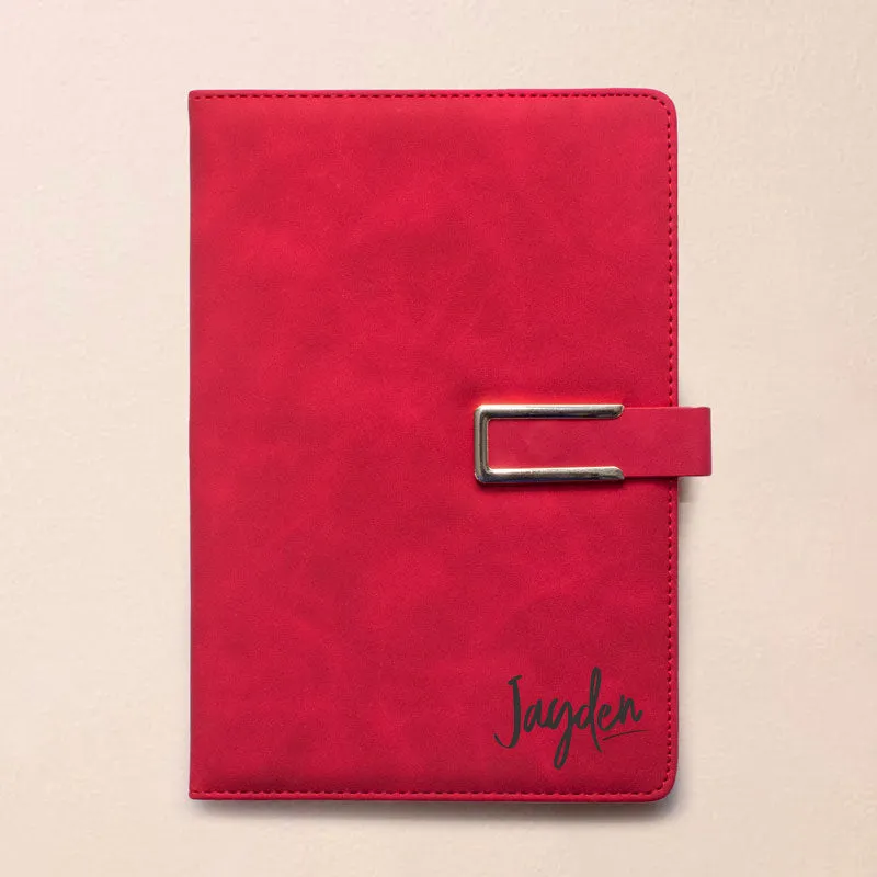 Personalised Executive A5 Magnetic Buckle Notebook