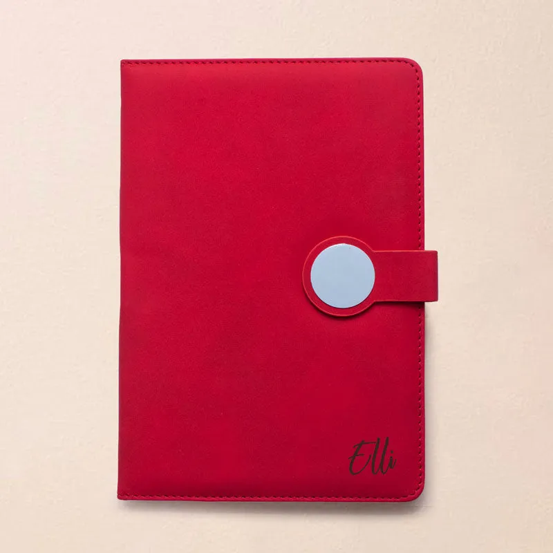 Personalised Executive A5 Round Buckle Notebook