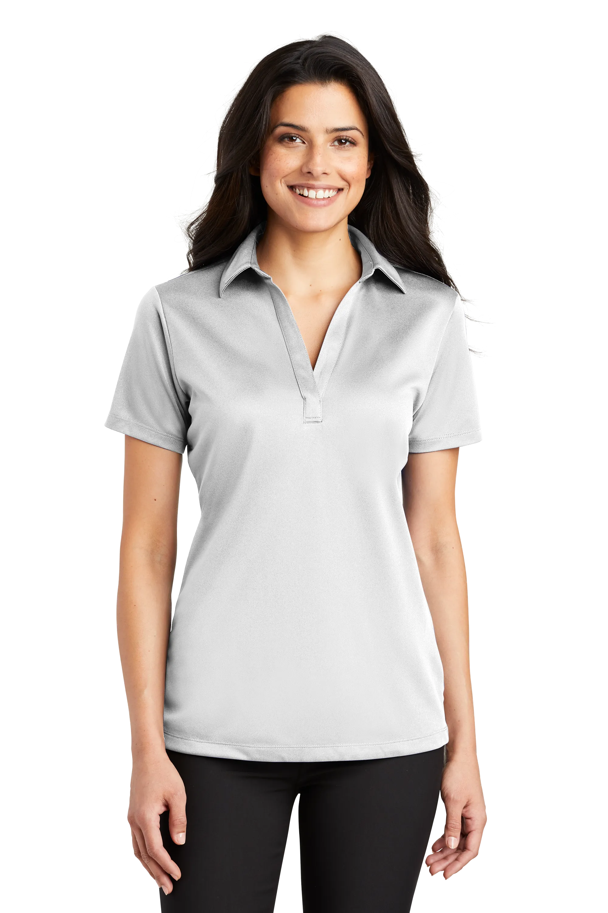 Port Authority® Women's Silk Touch™ Performance Polo - White